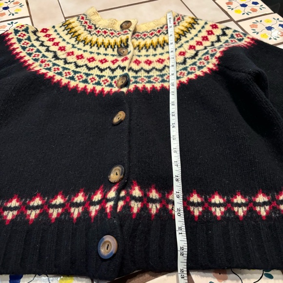 SHRUNKEN - AMBLE CARDIGAN SWEATER -- OSLO FAIR ISLE - Picture 9 of 12